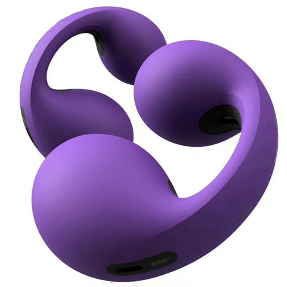 【骨伝導 耳をふさがない】透明感凄すぎる イヤカフ型のイヤホン ワイヤレスイヤホン bluetooth5.3 快適 音漏れ防止耳掛け式 bluetooth イヤ...