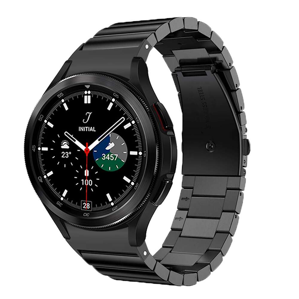 Samsung Galaxy Watch4/5 40mm 44mm 対応 バンド Galaxy Watch 42mm/46mm 対応 専用のステンレスバンド スポーツバンド サムスン スマート ウォッチ 交換用 バンド シンプル 全3色 スポーツ ベ…