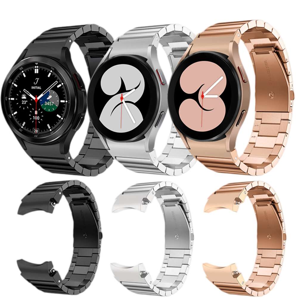 Samsung Galaxy Watch4/5 40mm 44mm 対応 バンド Galaxy Watch 42mm/46mm 対応 専用のステンレスバンド スポーツバンド サムスン スマート ウォッチ 交換用 バンド シンプル 全3色 スポーツ ベルト おしゃれ Sport band 時計バンド ステンレスメッシュ時計バンド