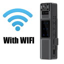 1080P 12MP ハイクリア 170° 広角赤外線ナイトアクションカメラ内蔵 WiFi モジュールコンパクトサイズのビデオカメラバッククリップデザイン 交通...