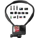 チェストストラップ付き 磁気ネックストラップ、gopro 12、11、insta360、x3、ace、osmoアクション4、3カメラ、pvギア カメラ 運動 ア...