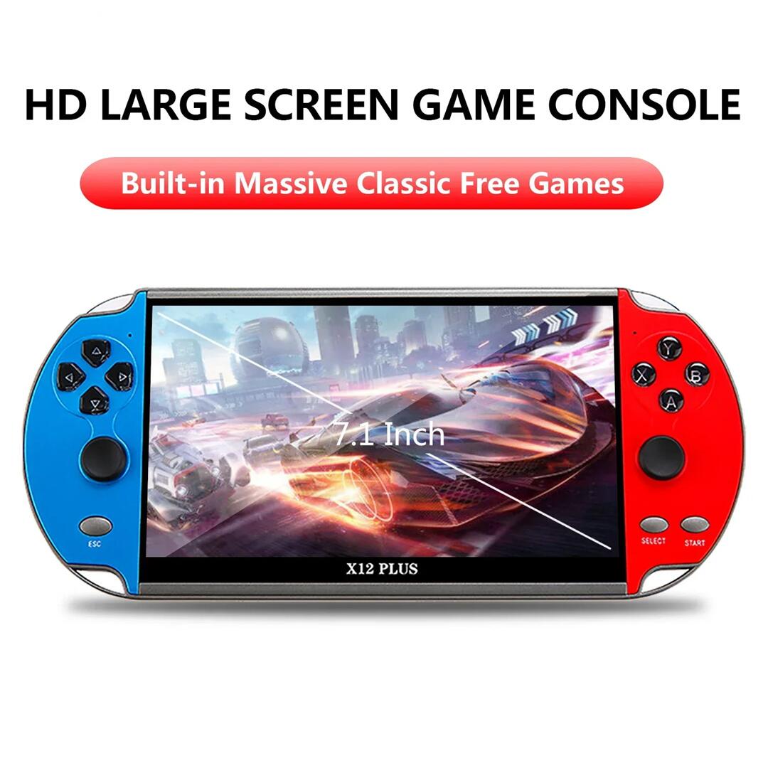 Plus 7インチ手持ちビデオゲームコンソール16GB PSP FC GBA NES 内蔵10000ゲーム機ゲーム機