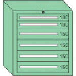 Rakuten - OS　デラックス重量キャビネット　間口811×奥行557×高さ681mm（若草色）　　DX804　136-4154