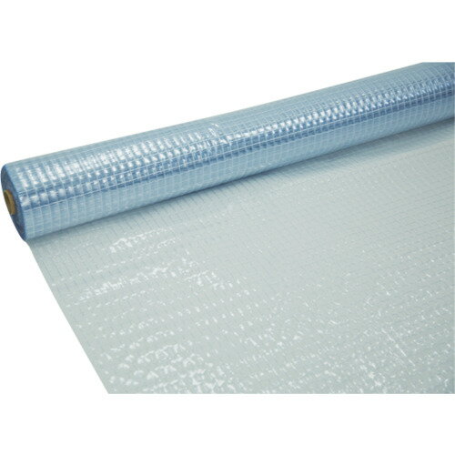 スワロン　ハイパーカーテン　糸入　耐寒　防炎　透明　0．3mm×2050mm×50m巻（2cmます目　　HCTIIF03205050A2　683-8407
