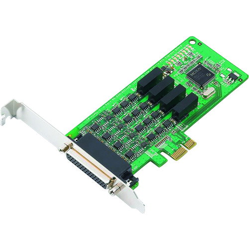 MOXA　4ポートRS−232C／422／485　ロープロファイル　PCIExpressボード　光絶　　CP-114EL-I/DB9M　168-5419