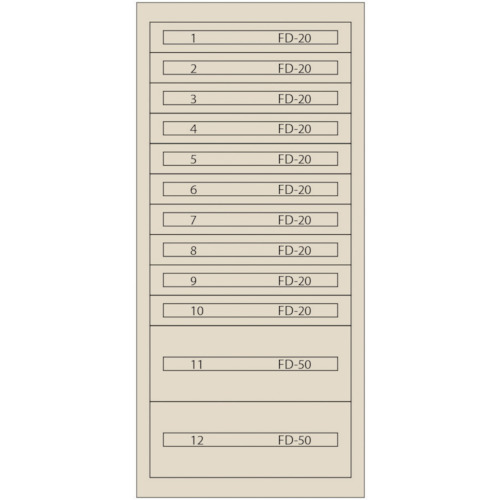 Rakuten - Vidmar　ファインキャビネットFC−300P−IV（塗装色：アイボリー）　　FC-300P-IV　167-2509