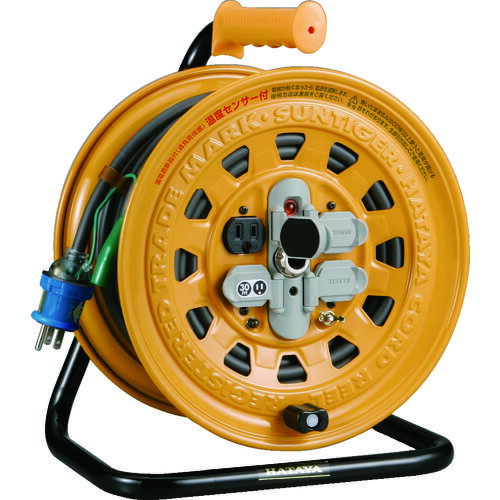 Rakuten - ハタヤ　温度センサー付コードリール　単相100V　30m　アース付・ブレーカー付　　BG-301KXS　405-4521
