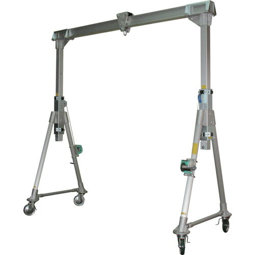 Rakuten - 江崎　アルミ合金製門型クレーンMG型（軽量伸縮タイプ）　定格荷重500kg　　MG25-S25-LH-500　315-6579