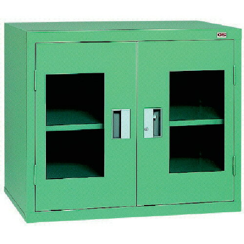 Rakuten - OS　ロッカーSアクリル扉付　最大積載量200kg　棚板1枚（若草色）　　600SA　136-2666