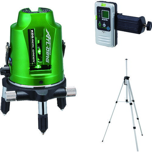 Rakuten - KDS　レーザー墨出器セット　リアルグリーンレーザー墨出器　D1RG　受光器・三脚付　　ATL-D1RGRSA　828-0761