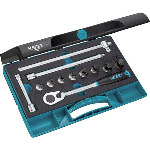 Rakuten - HAZET　ヘキサゴンソケットレンチセット（差込角12．7mm）　　985　439-6766