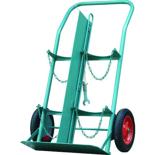 KS　ボンベ運搬車（仕切板付）　酸素7000L容器、アセチレン7．0kg容器用　　KS-COMPACT-P　452-7895