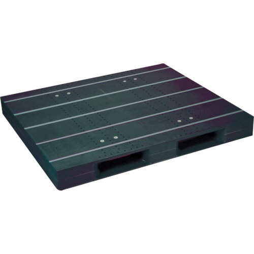 Rakuten - NPC　プラスチックパレットZD−1315E−RR　片面二方差し　黒　　ZD-1315E-RR-BK　463-4969