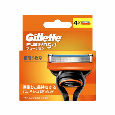 ジレット フュージョン 替刃 4個入 4987176032652 ジレット フュージョン 替刃 4個入 4987176032652