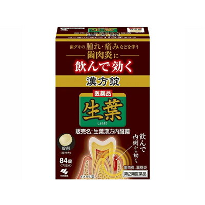 【第2類医薬品】生葉漢方錠 84錠 4987072032800