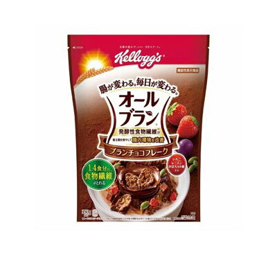 [商品区分：食品][メーカー：日本ケロッグ] 　 名称・品名: 朝食シリアル 商品特徴: 食物繊維たっぷりの小麦ブランのシリアル。 ザクザク食感のフレークにチョコレートをコーティングました。 イチゴ、レーズン、かぼちゃの種、チョコレートキューブ入り。 原材料: 精米(アメリカ、タイ)、全粒小麦、砂糖、小麦ブラン、ファイバースティック(小麦ブラン、砂糖、麦芽エキス、食塩)、チョコレート(乳成分を含む)、ぶどう糖果糖液糖、ドライフルーツ(レーズン、イチゴ)、水溶性食物繊維、ココア、麦芽エキス、食塩、かぼちゃの種、チョコレート加工品、植物油脂/香料、グリセリン、ビタミンC、加工でん粉、乳化剤(大豆を含む)、鉄、ナイアシン、増粘剤(キサンタンガム)、ビタミンB2、酸化防止剤(ビタミンE)、ビタミンB1、ビタミンA、ビタミンD 栄養成分: 60g当たり エネルギー：219kcal、たんぱく質：4.9g、脂質：1.9g、コレステロール：0mg、炭水化物：49.8g(糖質：41.2g、食物繊維：8.6g)、食塩相当量：0.7g、鉄：5.5mg、ビタミンA：236μg、ビタミンB1：0.4mg、ビタミンB2：0.6mg、ビタミンC：42mg、ビタミンD：1.2μg、ナイアシン：7.3mg 小麦ブラン由来アラビノキシラン：2.1g アレルギー物質: 小麦・乳・大豆 内容量: 350g 保存方法: 直射日光・高温多湿を避け、常温で保管してください。 賞味期限: 別途商品ラベルに記載 発売元、製造元、輸入元又は販売元： 日本ケロッグ合同会社 東京都港区港南2-16-4 品川グランドセントラルタワー TEL：0120-500209 受付時間 月-金9：00-17：00 土日祝(祭)日を除く 広告文責: 株式会社 フクエイ　03-5311-6550 ※パッケージが変更になることがございます。予めご了承ください。 区分 日本製・食品