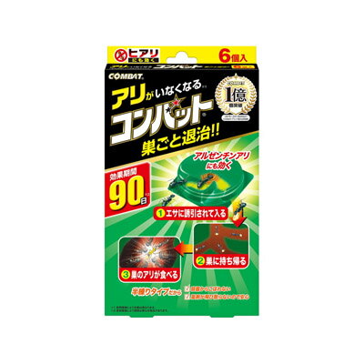 【メール便送料無料】KINCHO アリがいなくなるコンバット　6個入　4987115351189