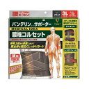 【送料無料!】 KOWA 興和 バンテリンサポーター 腰椎コルセット 3L ブラック 4987973220504