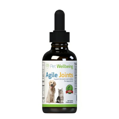 【送料無料!】 Pet Wellbeing 液体サプリメント Agile Joints (犬用) 59ml （お取り寄せ品）　0661822000106