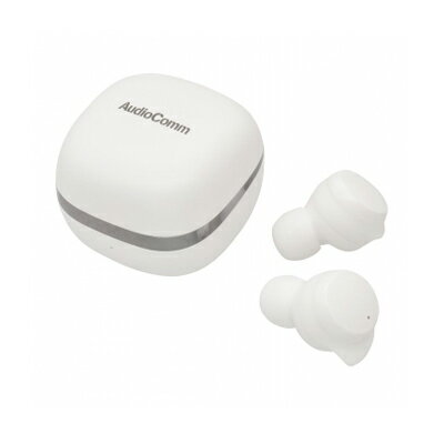 オーム電機 HP-W430N-W(ホワイト) 完全ワイヤレスイヤホン 03-2887　4971275328877(2)