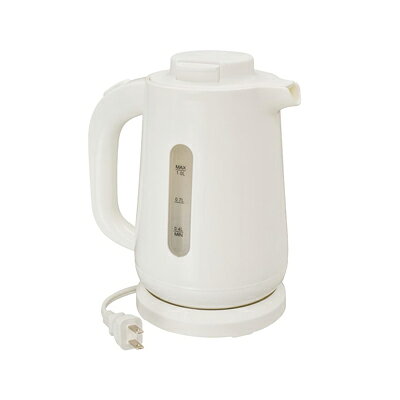 お湯がこぼれにくいケトル（最大容量1.0リットル/800W/ホワイト） (※お取り寄せ品)　4971275833371