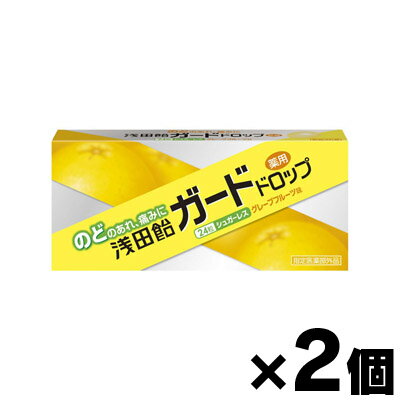 【メール便送料無料】浅田飴　ガードドロップ　グレープフルーツ味　24粒×2個セット　【医薬部外品】　4987206035851*2のサムネイル