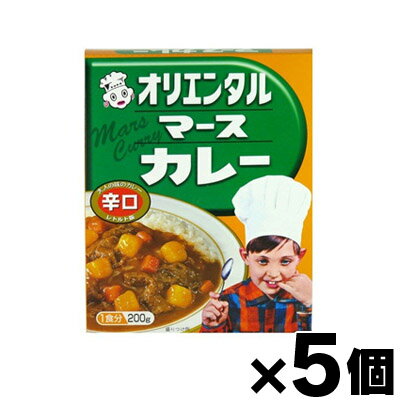 オリエンタル マースカレー レトルト版 辛口 200g×5個 4901276120460 5