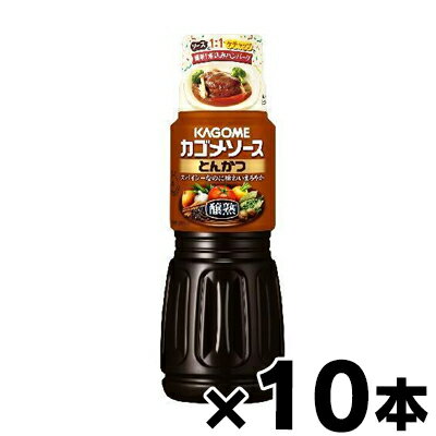 [商品区分：食品][メーカー：カゴメ] 　 品名・名称: 濃厚ソース 商品特徴: 醸熟ソース とんかつ カゴメ独自の「醸熟」製法により、スパイシーなのに味わいまろやかに仕上げたソースです。 揚げ物をさっぱりいただけるのはもちろん、炒め物等の調理や料理の隠し味としてお使いいただけます。 容量: 500ml 原材料: 野菜・果実（トマト、にんじん、たまねぎ、にんにく、りんご）、醸造酢（国内製造）、糖類（ぶどう糖、砂糖）、食塩、アミノ酸液、香辛料、発酵調味料／増粘剤（加工デンプン、増粘多糖類）、（一部に大豆・りんごを含む） アレルギー: 大豆・りんご 栄養成分: 15ml当たり エネルギー：21kcal たんぱく質：0.1g 脂質：0g 炭水化物：5.1g 食塩相当量：1.1g カリウム：52mg 賞味期限: 別途商品に記載 発売元、製造元、輸入元又は販売元: カゴメ 103-8461 東京都中央区日本橋浜町三丁目21番1号 日本橋浜町Fタワー 0120-401-831 広告文責: 株式会社 フクエイ　03-5311-6550 ※パッケージが変更になることがございます。予めご了承ください。 区分　日本製・食品