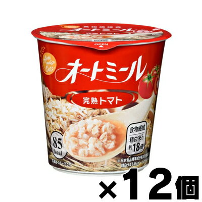 [商品区分：食品][メーカー：旭松食品（株）]&nbsp; 商品特徴: 白米の約18倍の食物繊維を含む（※1）ヘルシー食材”オートミール”を、お湯を注いで1分でおいしく食べることができる即席タイプ。ごはんやパンなどの主食と比べて低カロリー・低糖質（※2） イタリア産の完熟トマトを使用しています。 ※1　日本食品標準成分表2015年度版（七訂）　精白うるち米とオートミールとの比較 ※2　日本食品標準成分表2015年度版（七訂）　おにぎり100g、食パン60gとの比較 原材料： オートミール[オーツ麦（オーストラリア）]、粉末スープ（トマトパウダー、デキストリン、食塩、粉末小麦発酵調味料） 栄養成分 ： 1食22.2g当たり エネルギー:85kcal たんぱく質:2.6g 脂質:2.1g 炭水化物:15.0g 糖質:12.9g 食物繊維:2.1g 食塩相当量:0.6g 注意: 商品のリニューアル等により、店頭の商品と異なる場合があります。 ご購入、お召し上がりの際は、必ずお持ちの商品の表示をご確認ください。 内容量： 1個あたり22.2g アレルギー: 小麦 メーカー： 旭松食品（株） お客様相談室0120-306-020 広告文責: 株式会社 フクエイ　03-5311-6550 ※パッケージが変更になることがございます。予めご了承ください。 区分:日本製・食品