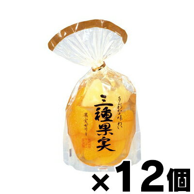【送料無料！】　サンヨー堂 多彩な味わいの 三種果実ゼリー 350g×12個　4901605805334*12