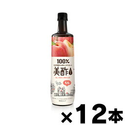 【送料無料！】 CJジャパン　美酢（ミチョ）　もも　900ml×12本 ※他商品同時注文同梱不可　8801007766232*12