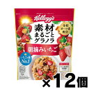 【送料無料!】 素材まるごとグラノラ 朝摘みいちご 430g×12個 4901113842616*12