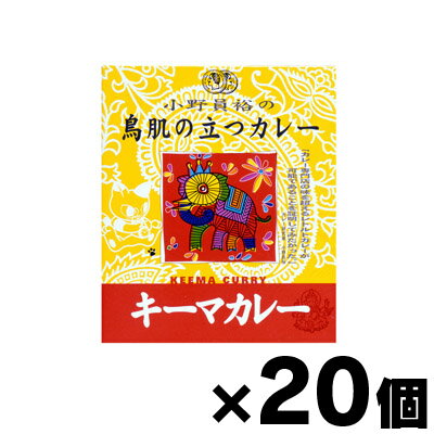 【送料無料！】 MCC食品 小野員裕の鳥肌の立つカレー 「キーマカレー」 200g×20個 4901012042391 20