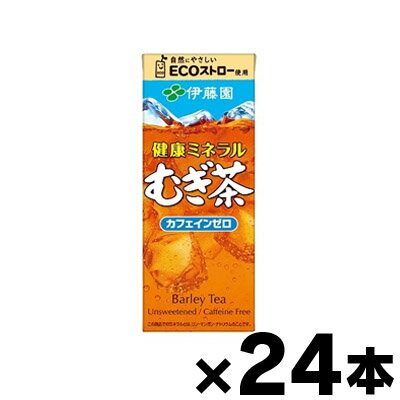 健康ミネラルむぎ茶 紙パック 250ml×24本　※他商品同時注文同梱不可　4901085044445*24