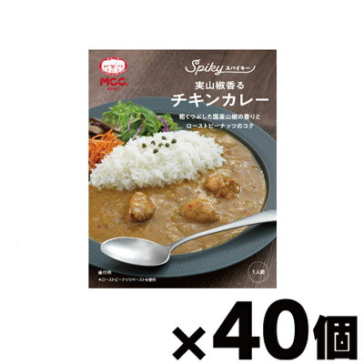 【送料無料!】 MCC食品 SPIKY (スパイキー) 実山椒香るチキンカレー 180g×40個　4901012049994*40