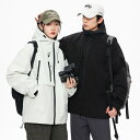 【10%OFFクーポン】ジャケット メンズ レディース ジャケット フード付 マウンテンパーカー 防寒服 コード 秋冬 3-in-1 防風防寒 アウトドア ジャ...