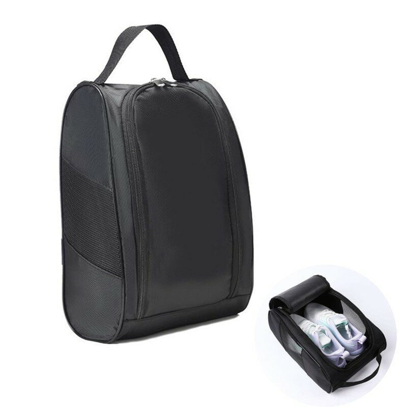 【1点6%、2点11%OFFクーポン】メッシュ シューズバッグ 防汚 防塵 通気性 シューズケース ポータブル 旅行 出張 アウトドア ゴルフ 野球 男女兼用 ...