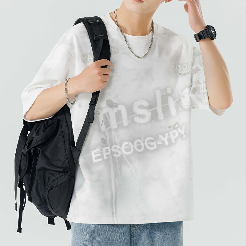 【ポイント3倍】tシャツ メンズ 半袖 夏服 メンズ 大きいサイズ通気性 涼しい かっこいい tシャツ メンズ ゆったり 大きいサイズ おしゃれ ティーシャツ 文字プリントtシャツ メンズ 夏用 吸汗速乾 ルーズフィット カジュアル ショートスリーブシャツ