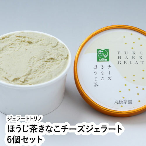 ほうじ茶きなこチーズジェラート6個セット 【福井県 福井市 発酵ジェラート ジェラートトリノ】