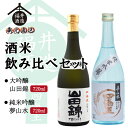 日本酒 酒米飲み比べセット 大吟醸『山田錦』&純米吟醸『夢山水』 720mlx2本 ギフト 贈り物 に最適 福井酒造 蔵元直送