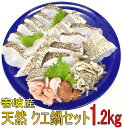 天然 クエ鍋セット 壱岐産 切身/アラ/1.2キロセット/アラ600g/切身600g/5〜6人前/特製クエスープ/肝/胃袋付【 元気いただきますプロジェクト】クエ鍋 あら鍋