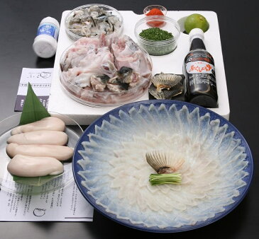 ふぐ 刺身　鍋 セット 白子付き（300g）送料無料