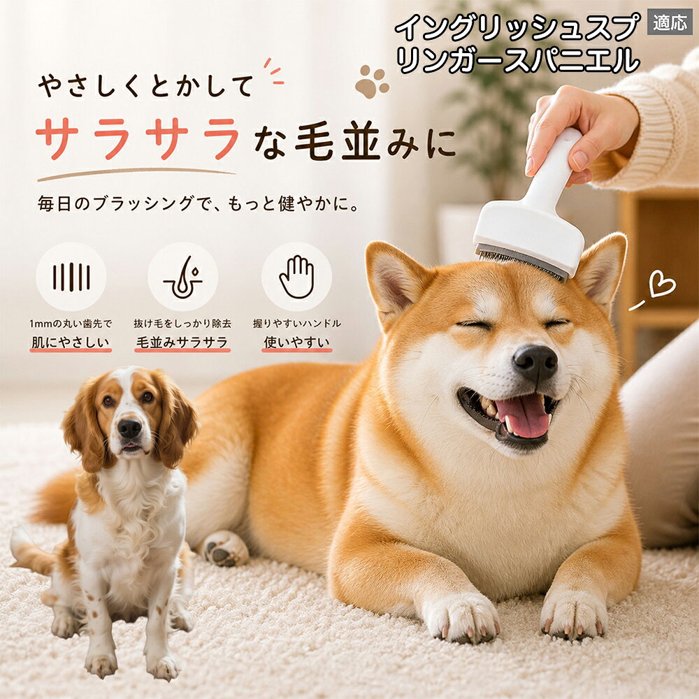 【5倍ポイント】 イングリッシュスプリンガースパニエル犬 犬用ブラシ 猫用ブラシ ...