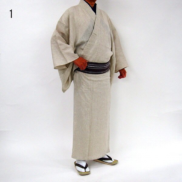 新品 Lサイズ 夏着物 男物 麻 選べる5カラー 福服オリジナル 麻の単衣着物 172cm程度 nk 和装 裄74 裄長 茶道 落語 華道 殺陣 居合 舞台 パーティ 撮影用 発表会 送料無料