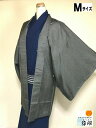 GWセール20%OFFクーポン/【中古】羽織 男物 正絹 黒地に蚊絣文様 裄70 Mサイズ リサイクル シーズン春