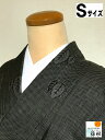 GWセール20%OFFクーポン/【中古】紬 正絹 こげ茶地に木立文様 裄63cm Sサイズ 袷着物 あす楽 シーズン春