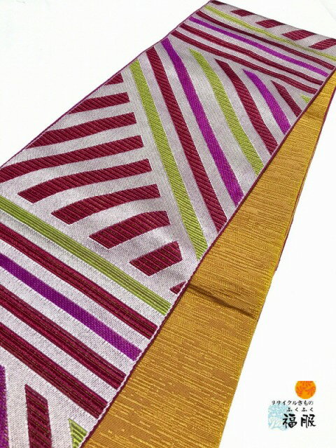 週末限定25％OFFCOUPON発行中/新品 半幅帯 化繊 グレー地に縞文様 半巾帯 浴衣 普段着 浴衣帯 浴衣の帯 浴衣半帯 おしゃれ 小粋 和柄 お祭り 柄 締めやすい