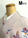 GWセール20%OFFクーポン/【中古】 小紋 正絹 薄紫地に枝花模様 裄66cm Mサイズ 袷着物 あす楽 シーズン春