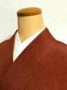 GWセール20%OFFクーポン/【中古】Sサイズ 正絹 小紋 赤茶地にまだら模様 シーズン春