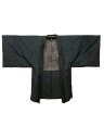 GWセール20%OFFクーポン/【中古】 裄76.5 羽織 リメイク男物 正絹 焦げ茶色地に絣模様 2Lサイズ 袖継ぎ 福服特製 あす楽
